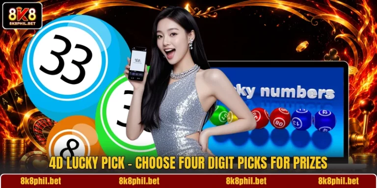 4D Lucky Pick - Choose Four Digit Picks For Prizes