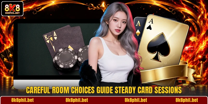 Careful room choices guide steady card sessions