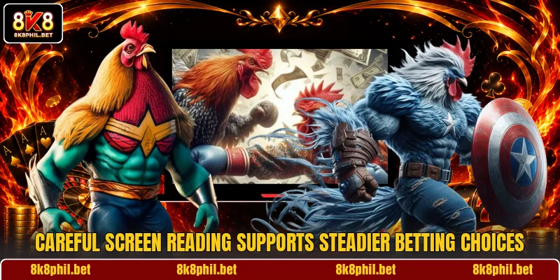 Careful screen reading supports steadier betting choices