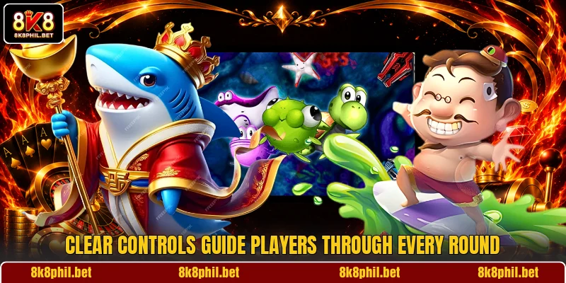 Clear controls guide players through every round