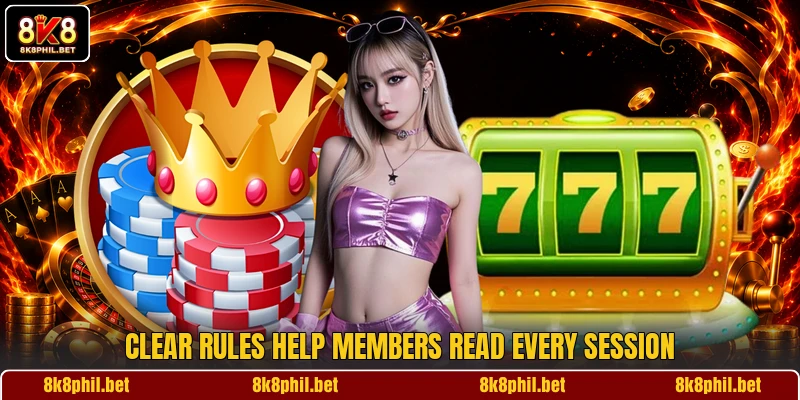 Clear rules help members read every session