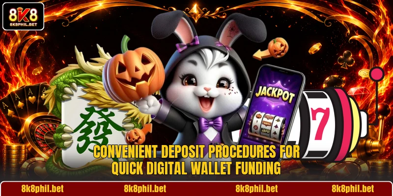 Convenient deposit procedures for quick digital wallet funding