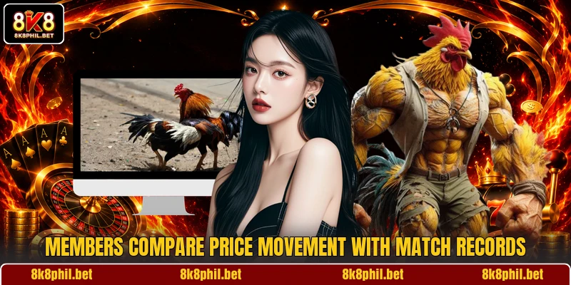 Members compare price movement with match records Members compare price movement with match records