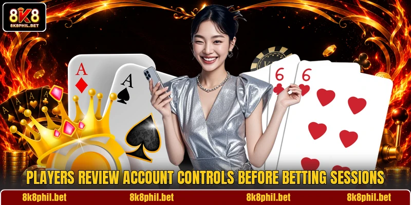 Players review account controls before betting sessions Players review account controls before betting sessions
