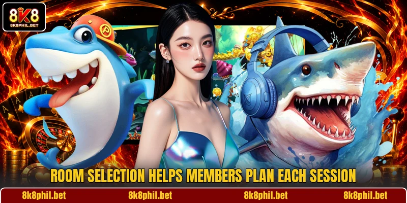 Room selection helps members plan each session