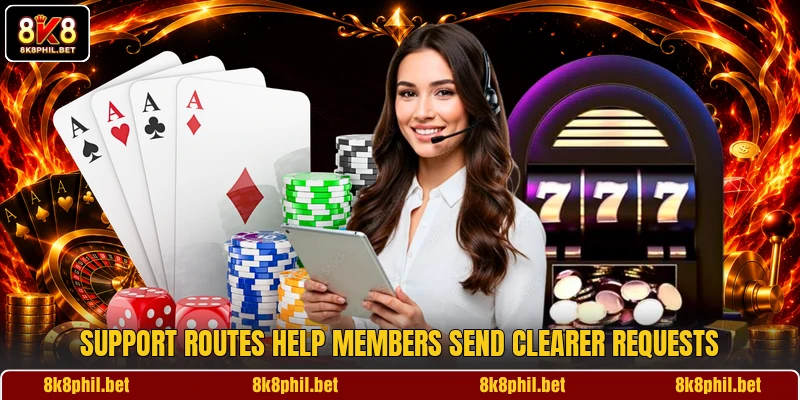 Support routes help members send clearer requests Support routes help members send clearer requests